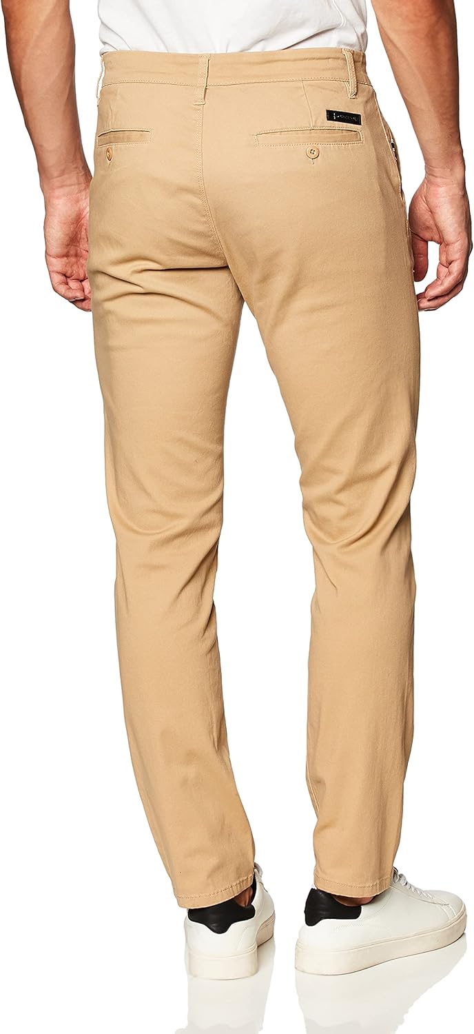 Southpole Herren Flex Stretch Basic Lange Chinohose Lässige Hose, 30W / 32L Deep Khaki(neu)