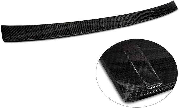 Avisa Echtes 3D Karbon Heckstossstangenschutz kompatibel mit BMW X1 U11 / U11 xLine 2022- 'Ribs'