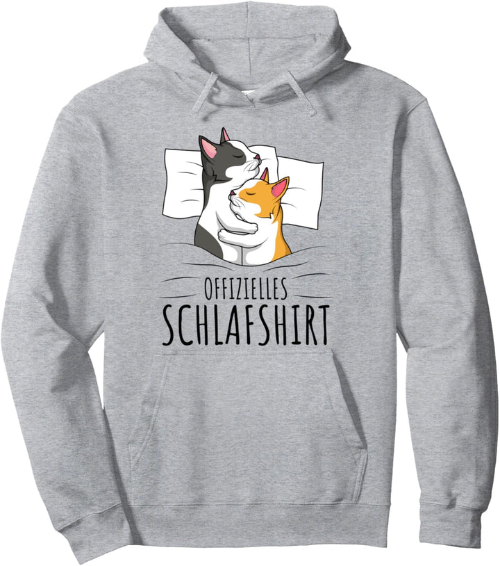 Offizielles Schlafshirt Katze Kater Katzen Pullover Hoodie