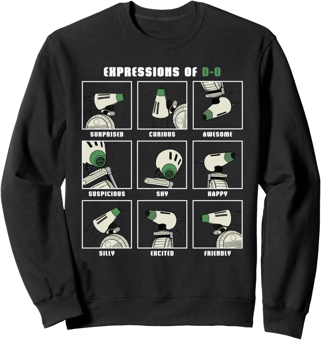 Star Wars D-O Droid Expressions Meme Sweatshirt