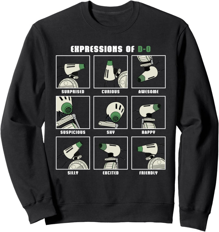 Star Wars D-O Droid Expressions Meme Sweatshirt