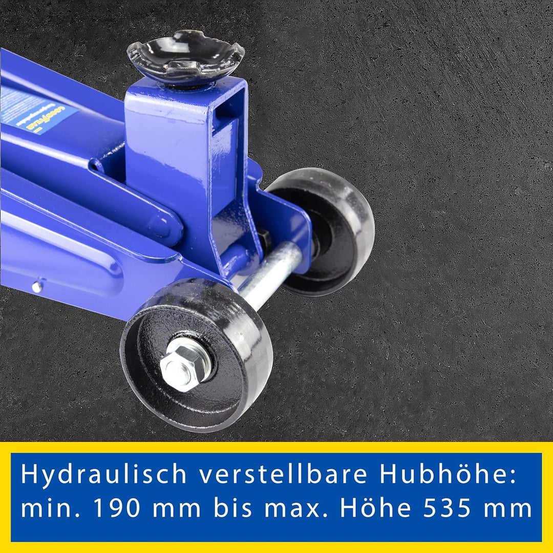GOODYEAR 10640 Rangierwagenheber 3 Tonnen für SUVs und Geländewagen, Blau/Schwarz, Rangierwagenheber