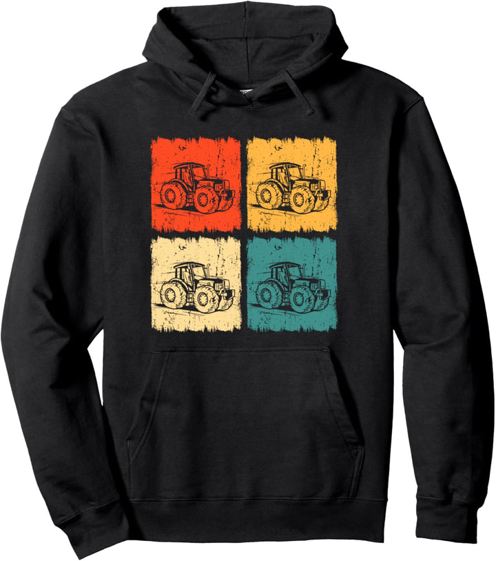 Retro Traktor Landwirt Vintage Bauer Treckerfahrer Pullover Hoodie