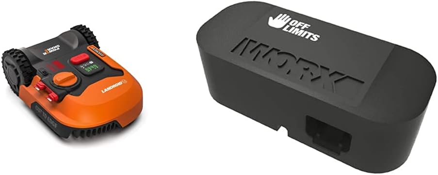 Worx Landroid M WR141E Mähroboter/Akkurasenmäher für kleine Gärten bis 500 qm/Selbstfahrender Rasenm