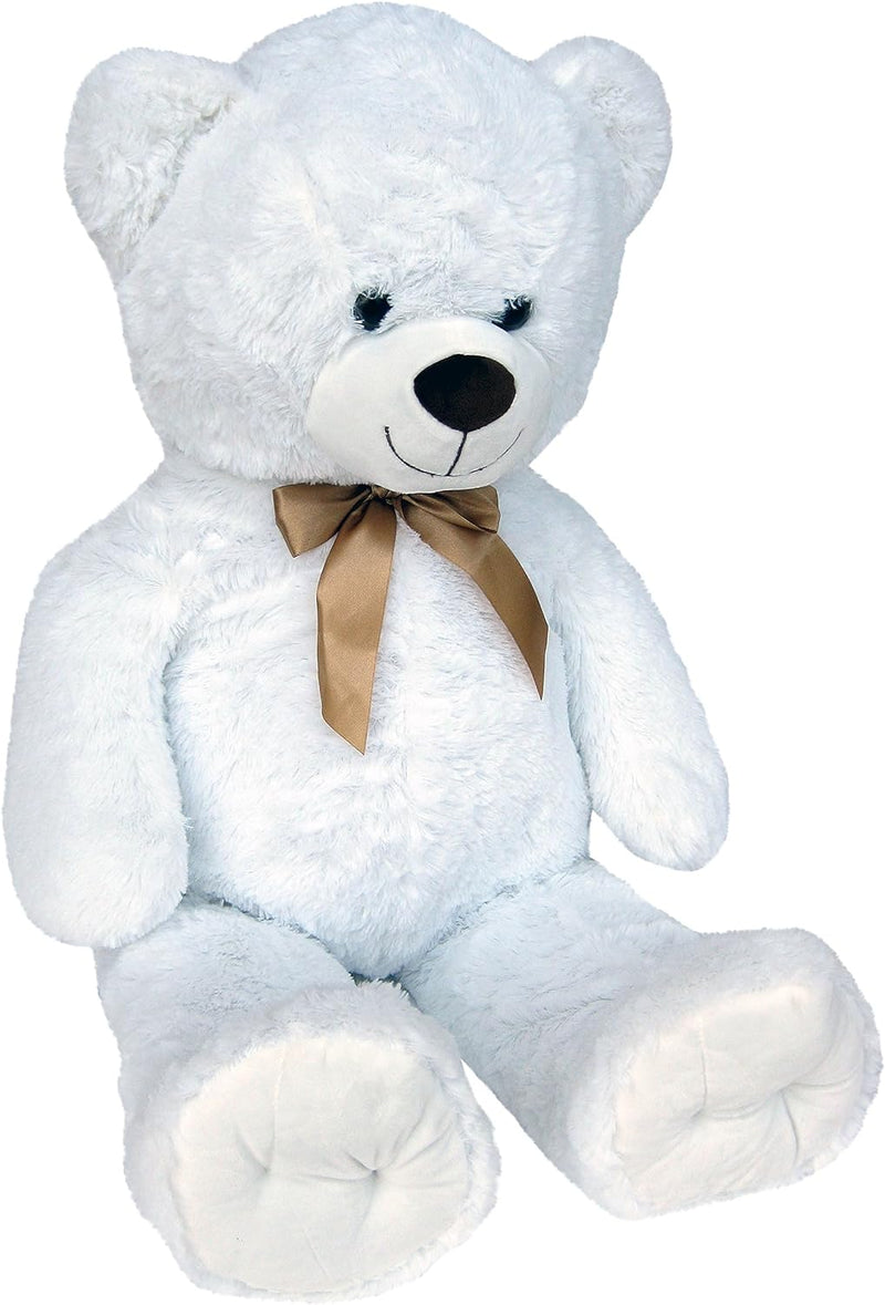 Wagner 9049 - Riesen XXL Teddybär 100 cm gross in Weiss - Plüschbär Kuschelbär Teddy weisser