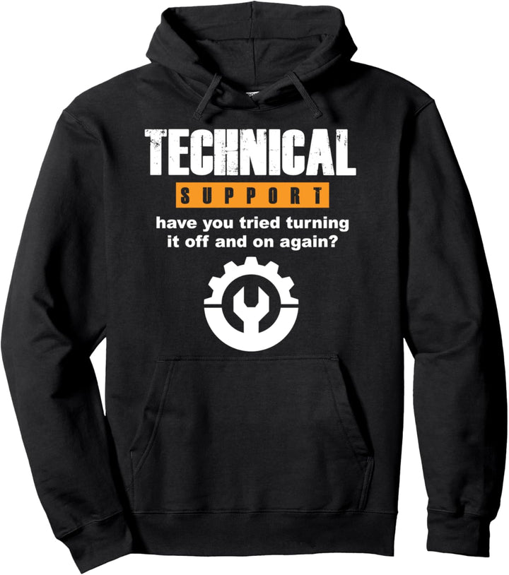 Technischer Kundendienst Programmierer Techie Pullover Hoodie
