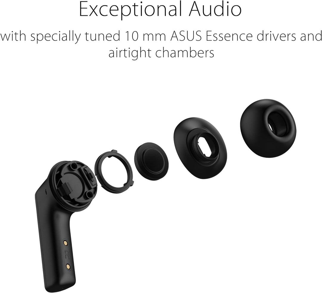 ASUS ROG Cetra True Wireless TWS In-Ear Gaming Kopfhörer (ohne Kabel, aktive Geräuschunterdrückung (