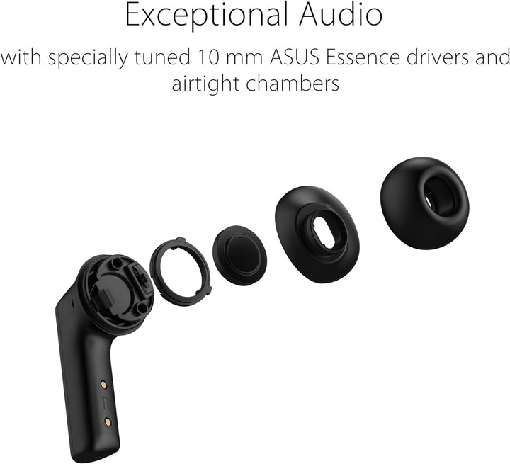 ASUS ROG Cetra True Wireless TWS In-Ear Gaming Kopfhörer (ohne Kabel, aktive Geräuschunterdrückung (