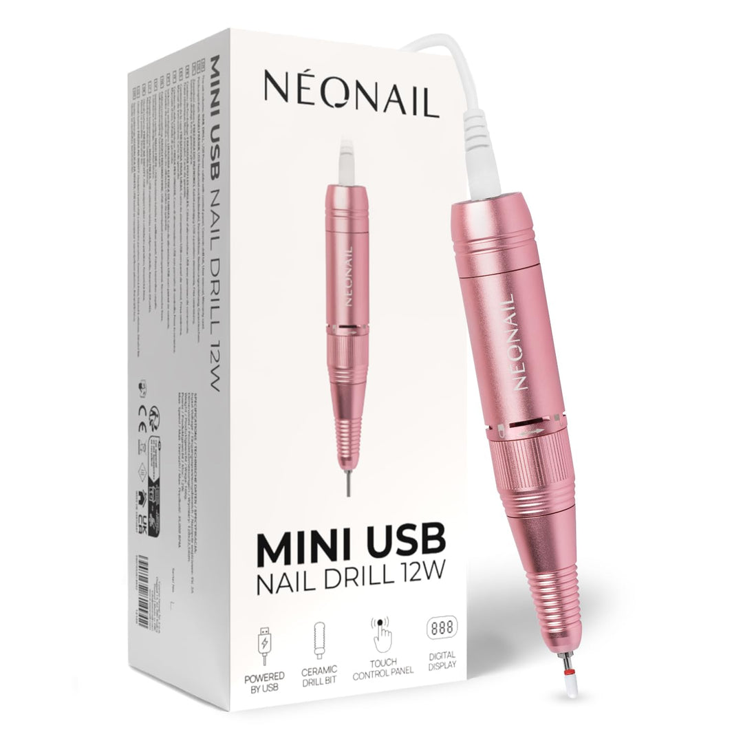 NÉONAIL Nagelfräser - Hornhautentferner Elektrisch - Nagelfeile - Mini USB Nail Drill 12 W - Manikür