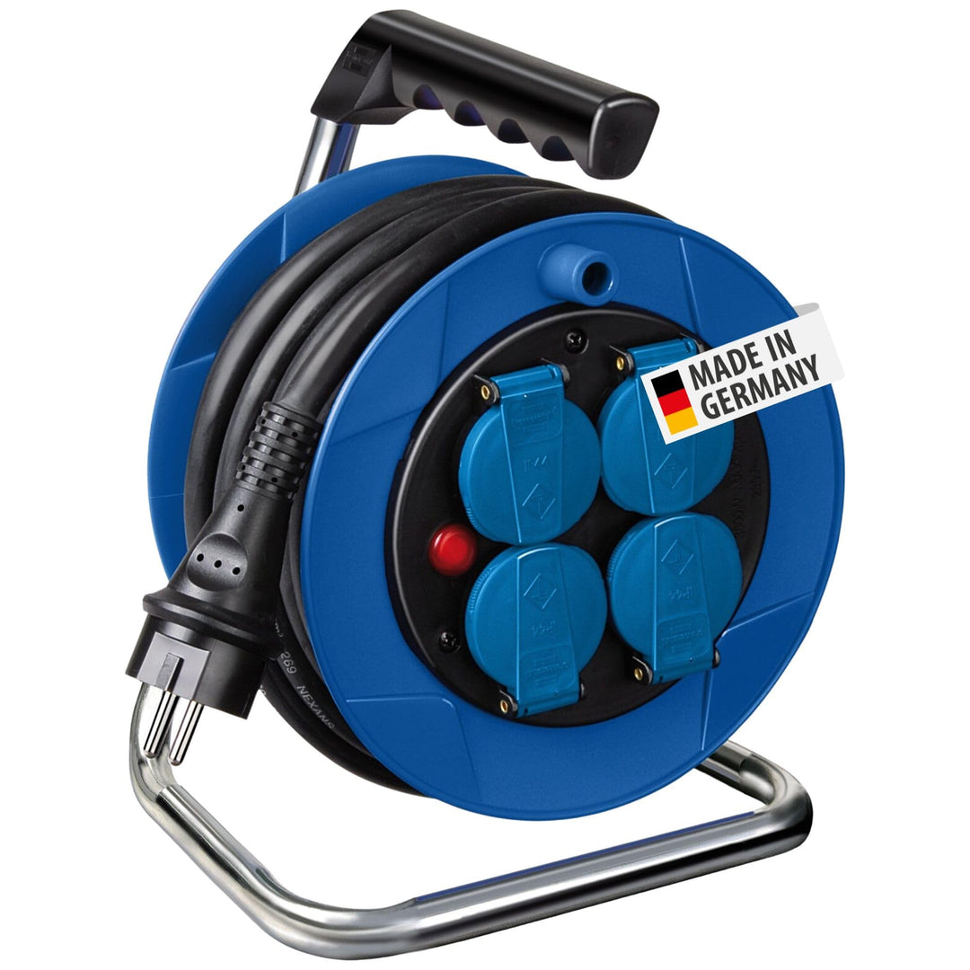 Brennenstuhl Garant Kompakt 8m H07RN-F 3G2,5 (8m schwarzes Kabel, Inneneinsatz, Made in Germany)