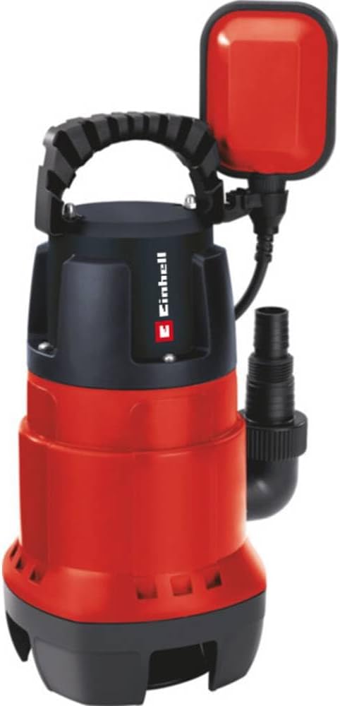 Einhell GC-DP 7835 Schmutzwasserpumpe (Rot, 780W,Ø35 mm Fremdkörper,15.700 L/h Förderl., Schwimmersc