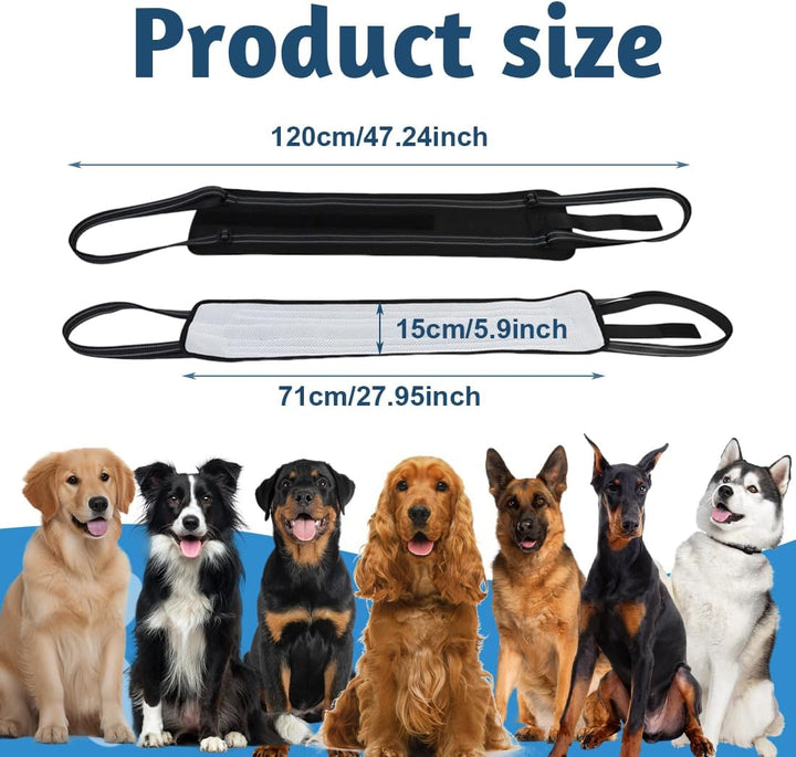 1 Stück Tragehilfe Hund Gross,Hilfsriemen,Hunde Tragehilfe,Für die Unterstützung Von Behinderte Hund