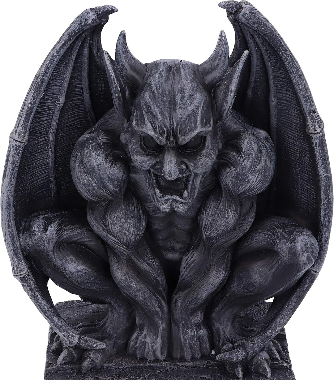 Nemesis Now Dark Black Grotesque Figurine Adalward Dekofigur, groteske Gargoyle, Dunkelschwarz, Schw