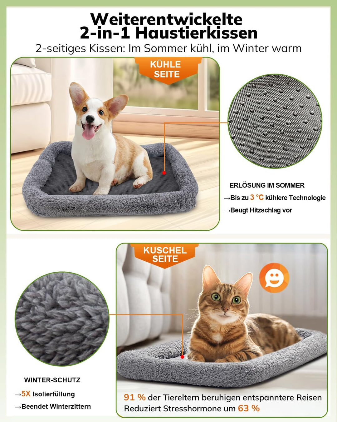 Morpilot Katzentransportbox für grosse Katzen und Welpen bis 7kg, Katzenbox Hundetasche mit Sicherhe