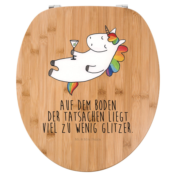 Mr. & Mrs. Panda Motiv WC Sitz Einhorn Cocktail - Geschenk, Toilette, Einhörner, Unicorn, WC-Sitz, G