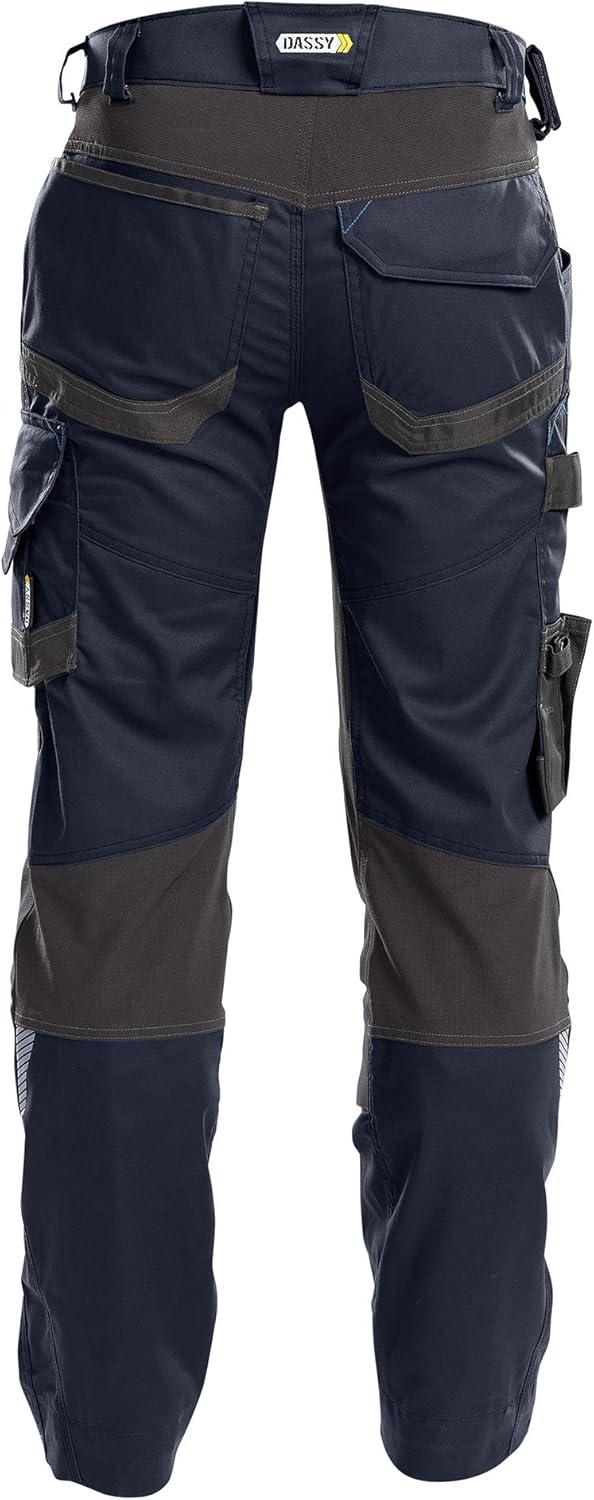 Dassy Unisex Arbeitshose Dynax 245g 46 Nachtblau/Anthrazitgrau, 46 Nachtblau/Anthrazitgrau