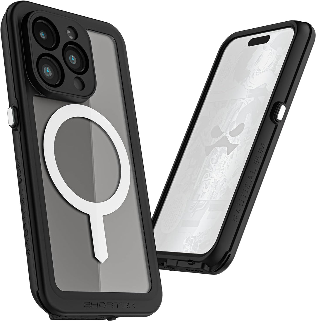 Ghostek Nautical Slim Waterproof Case for Apple iPhone 15 Pro - Built-in Screen & Camera Lens Protec