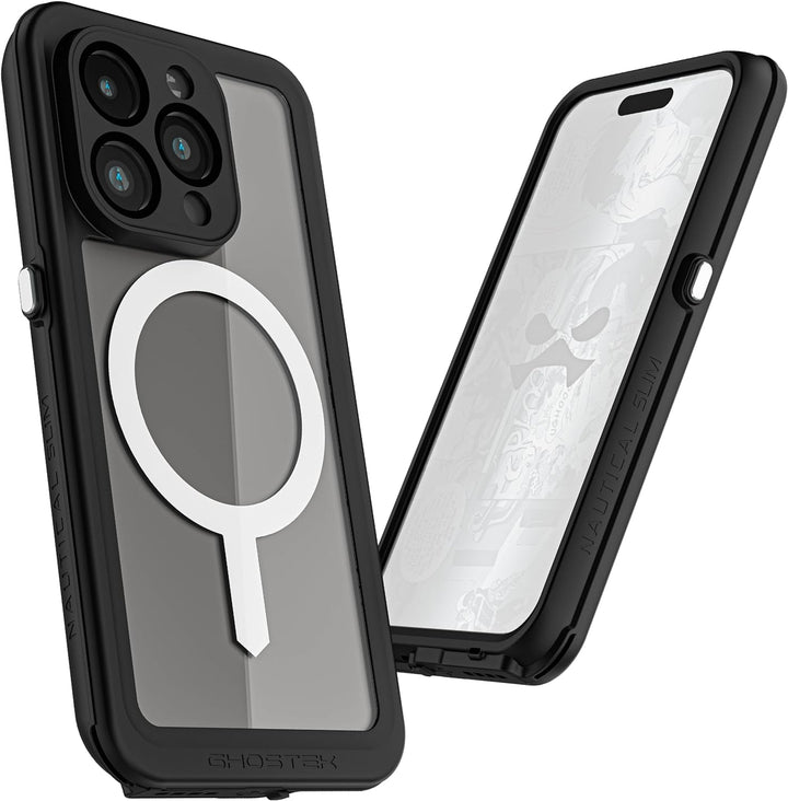 Ghostek Nautical Slim Waterproof Case for Apple iPhone 15 Pro - Built-in Screen & Camera Lens Protec