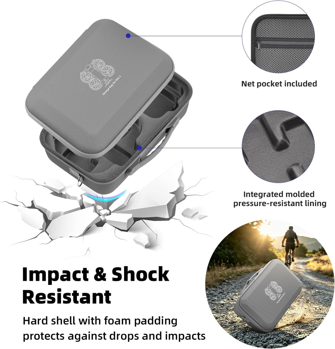 BRDRC Tasche für DJI Neo 2, Portable Schutzhülle Case Koffer mit Schultergurt für DJI Neo 2 Fly More