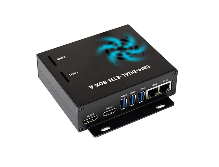 Dual Gigabit Ethernet Mini-Computer Basierend auf Raspberry Pi Compute Module 4 (Nicht Enthalten), W