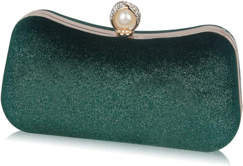 CORIOS Samt-Abendtaschen für Frauen Glitter Handtasche Shining Clutch Bag Glänzend Schultertasche Ke