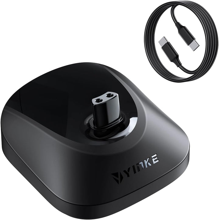 Yinke Typ C Ladestation für Braun Series 3 5 7 9 6 1 XT5 Elektrorasierer, Ladestation mit 1M USB C z