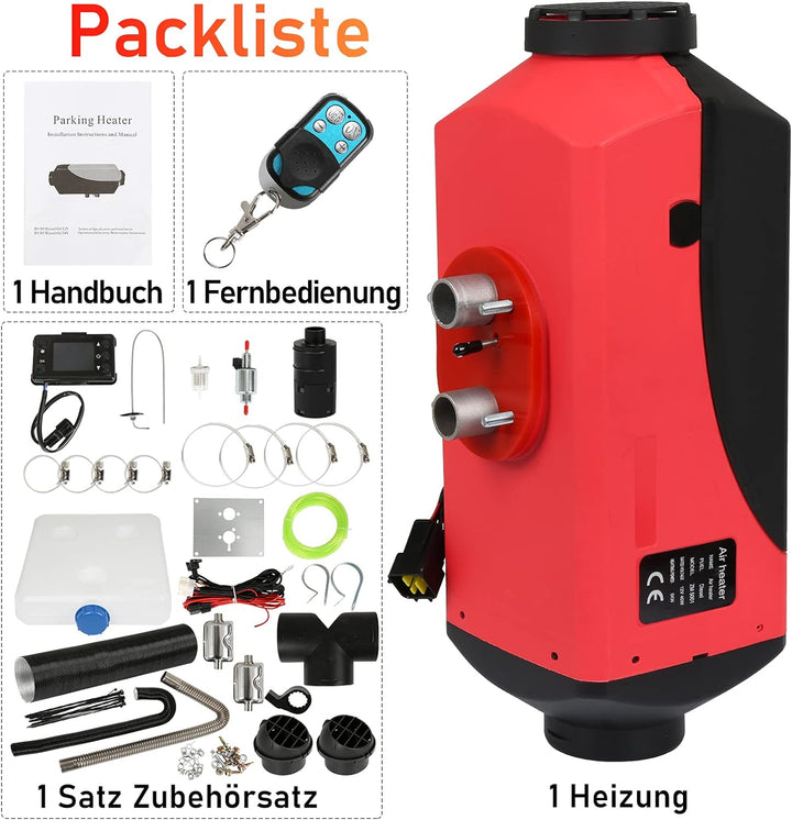 Yakimz 12V Diesel Lufterhitzer 5KW Heizung, Luftheizung Air Diesel, Luft Dieselheizung, -40 ℃ - +50