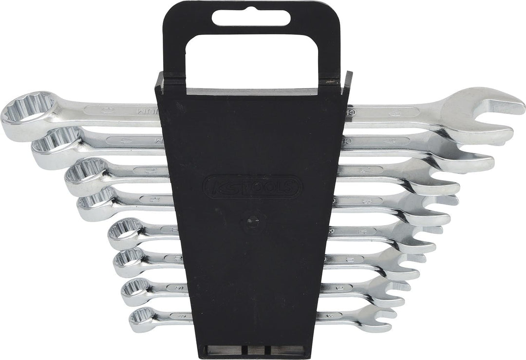 KS Tools 517.0048 CLASSIC Ringmaulschlüssel-Satz, abgewinkelt, 8-tlg. 8-19mm
