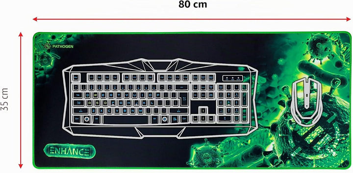 ENHANCE GX-MP2 Verlängert Gaming Mouse Pad - Grosses XL Mauspad (80 x 35 cm) für professionelle Espo