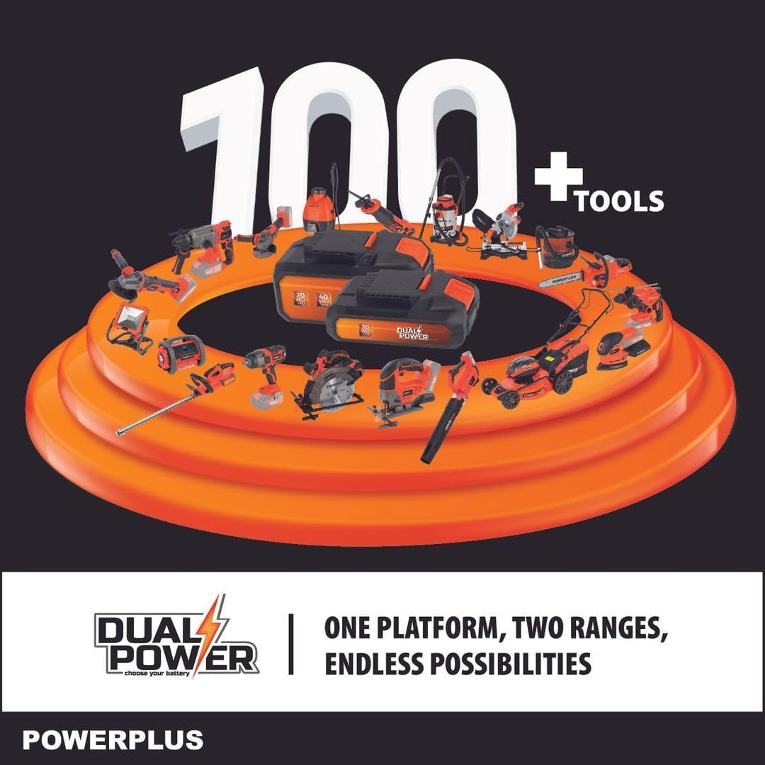 Dual Power kabelloser Aschesauger POWDP6020-20V Aschestaubsauger - 20l Tank - max. 40° - Asche Sauge