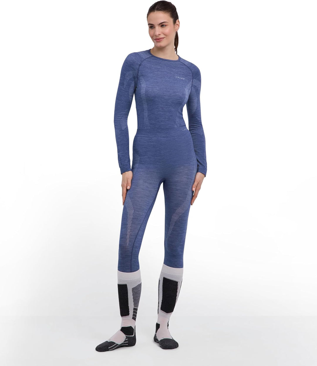 FALKE Damen Wool-Tech Long Funktionsunterhose lang für warme und kalte Temperaturen Funktionsunterwä