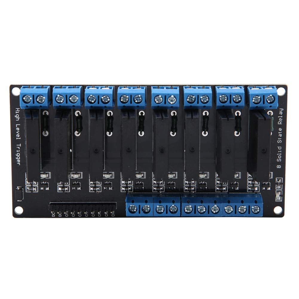 5V 8 Kanal Halbleiterrelais Modul Hochpegelauslöser 2A mit resistiver Sicherung