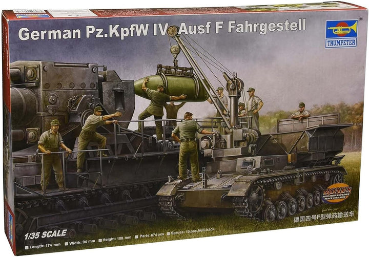 Trumpeter 00363 Modellbausatz German Pz.Kpfw IV Ausf F Fahrgestell