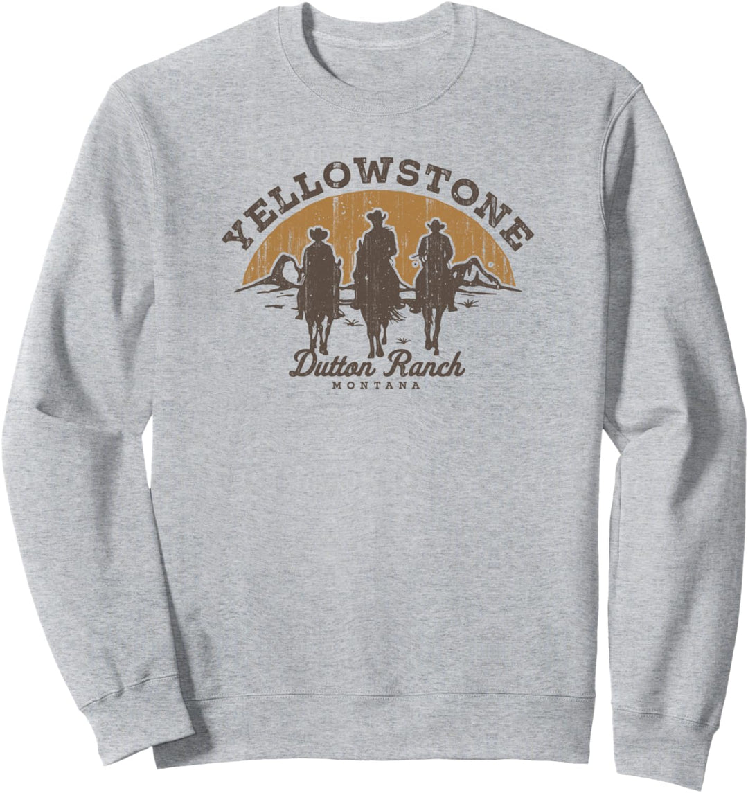 Yellowstone Dutton Ranch Group Shot Silhouette V2 Sweatshirt