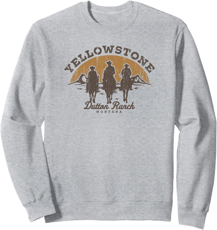 Yellowstone Dutton Ranch Group Shot Silhouette V2 Sweatshirt