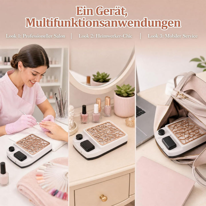 Staubabsaugung Für Nägel - Nagelstaubsauger mit Filter, Nagelstaub-Sammelmaschine, professioneller N