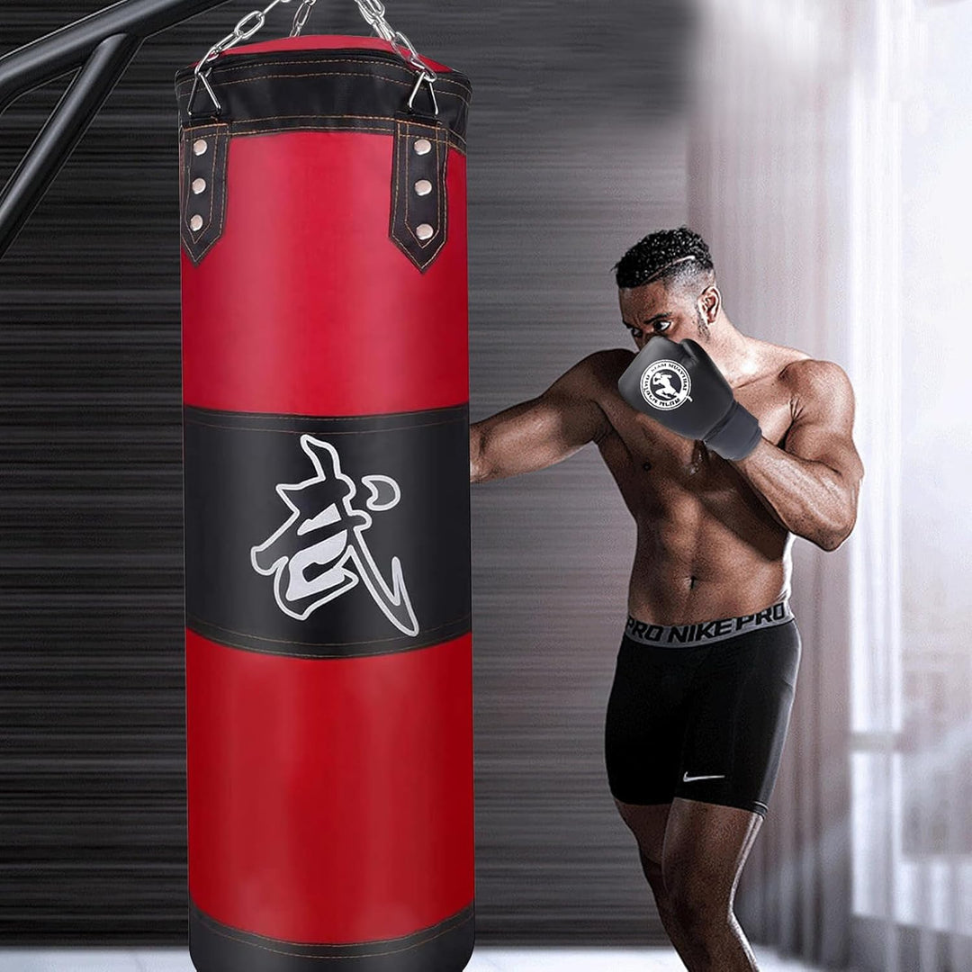 Boxsack Hängende Punchingsäcke,Punching Bag,(Keine Füllung) MMA-Boxball Muay Martial Arts Kickbox-Bo