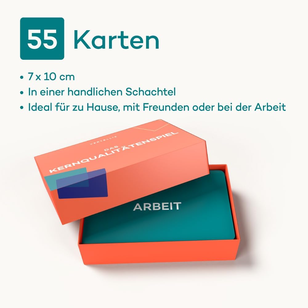 Vertellis Das Kernqualitätenspiel, Kartenspiele, Mehr Selbstkenntnis, Für die Selbstentfaltung, für