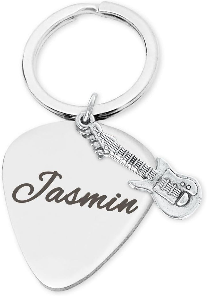 keepdrum Personalisierter Schlüsselanhänger Plektrum "I Pick You" mit Wunsch-Gravur Pick You mit Wun
