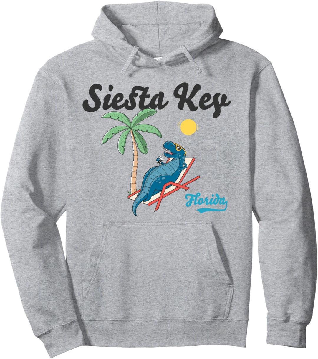 Siesta Key T-Shirt Florida Beach Dinosaurier Family Vacation Pullover Hoodie