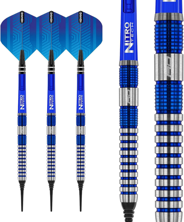 RED DRAGON Polaris Wolfram Professional Darts Set mit Flights and Nitrotech Shafts (Stems) 20.0 Gram