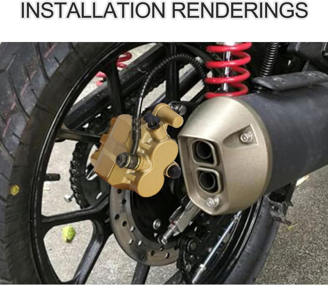 GOOFIT Ersatz Der Hinteren Fussscheibenbremse Hauptzylinderbaugruppe Ersatz Für 50cc 70cc 90cc 110cc