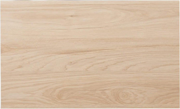 DRW Beistelltisch aus Metall und MDF in Natur und Weiss, 50 x 30 x 60 cm, ESTANDAR