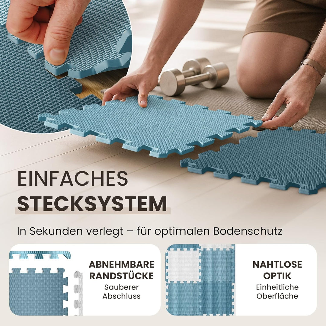 Schutzmatten Bodenschutzmatte Set Sportmatte Gymnastikmatte Puzzlematte: Puzzle Sportgeräte Matte Fi