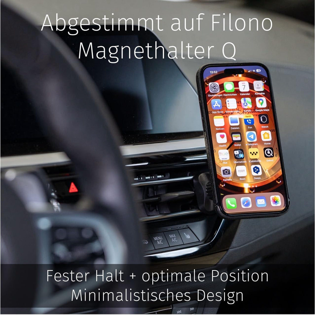 FILONO iPhone 15 Pro Max Carbon Hülle, sicherer Schutz, kompatibel mit MagSafe iPhone 15 Pro Max HYB