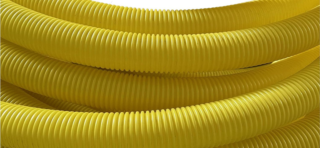 Drainagerohr DN100 5m gelb PVC-U gelocht | Entwässerungssystem Abflussrohr Drainageschlauch Entwässe