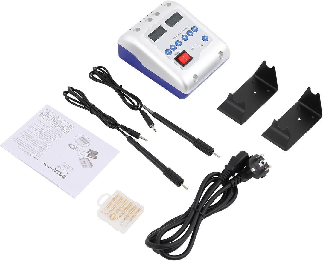 50W Digital Elektrisch Waxer Maschine, Tischplatte Doppelstifte Wachsmesser Lab Electric Waxer Carvi