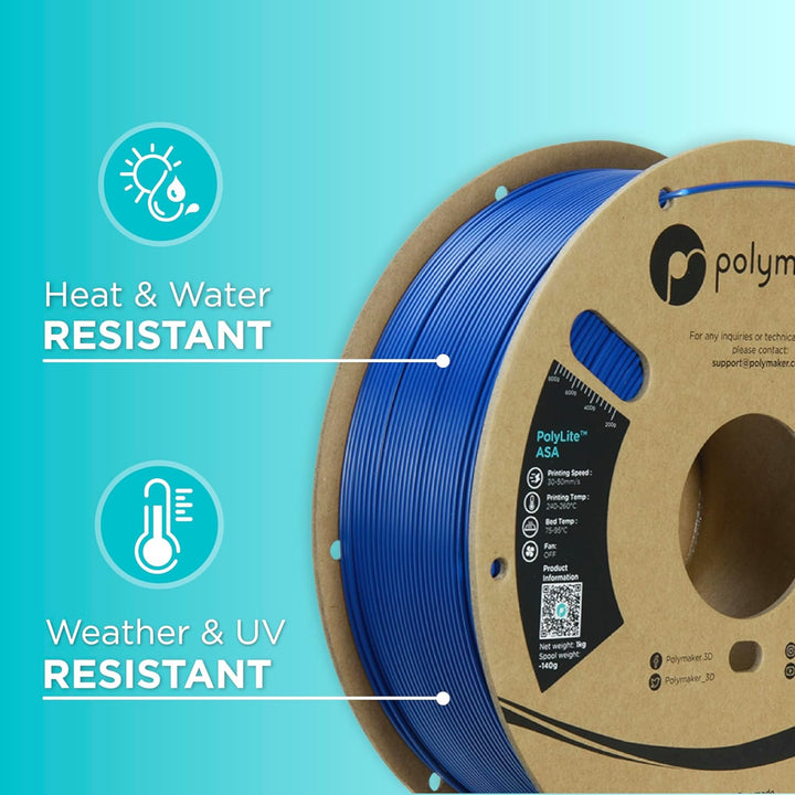 Polymaker PolyLite ASA Blue - 1.75mm - 1kg