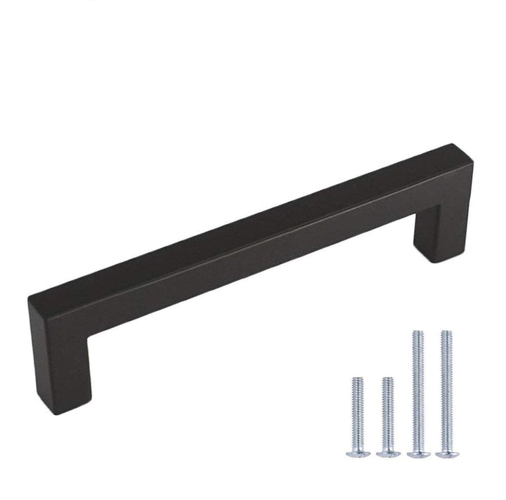 LONTAN 15 Stück Möbelgriffe Schwarz 128mm lochabstand Schrankgriffe Griffe Schwarz Griffe für Küchen