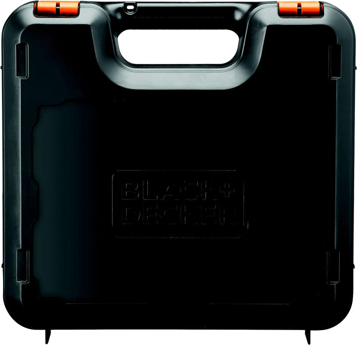 Black+Decker Kompakt-Bohrer (10,8V Li-Ion Akku-Bohrschrauber, LED-Arbeitslicht, Softgriff, 10 mm Sch